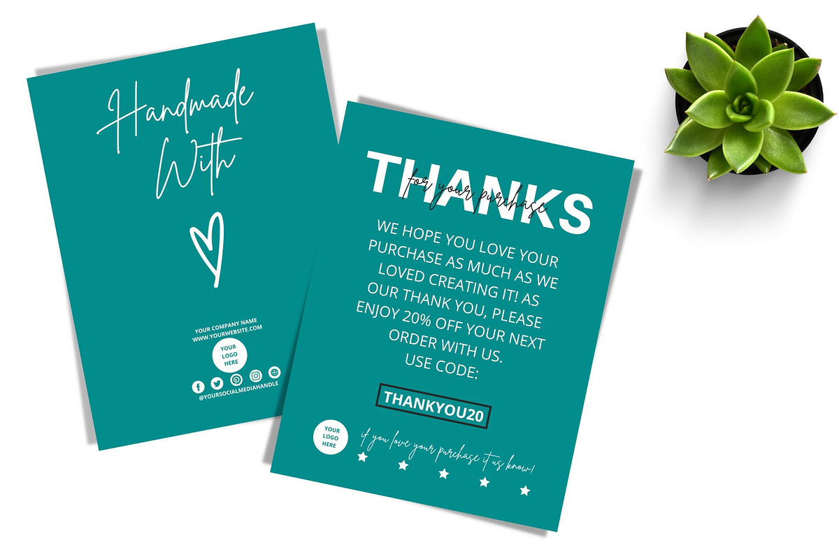 THANK YOU CARD FOR BUSINESS 2 SIDED, a Flyer Template by Oskar Wantopi (Photo 11 of 12)