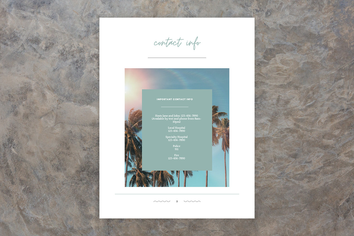Beach House Welcome Book for Airbnb, a Templates & Theme by Kin Studio (Photo 10 of 17)