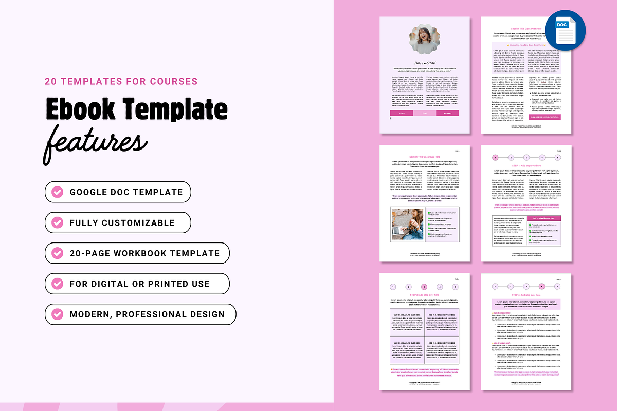 Google Docs Ebook Template, a Presentation Template by Our Polished Pages (Photo 3 of 7)