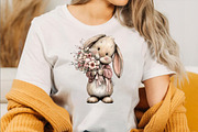 Whimsical Easter Bunny Clipart Bundl, an Illustration by SVGArt (Thumbnail 2 of 7)