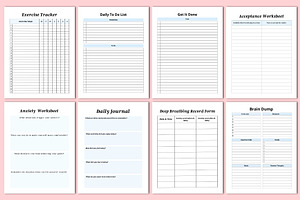 2024 ADHD Brain Dump Planner Canva