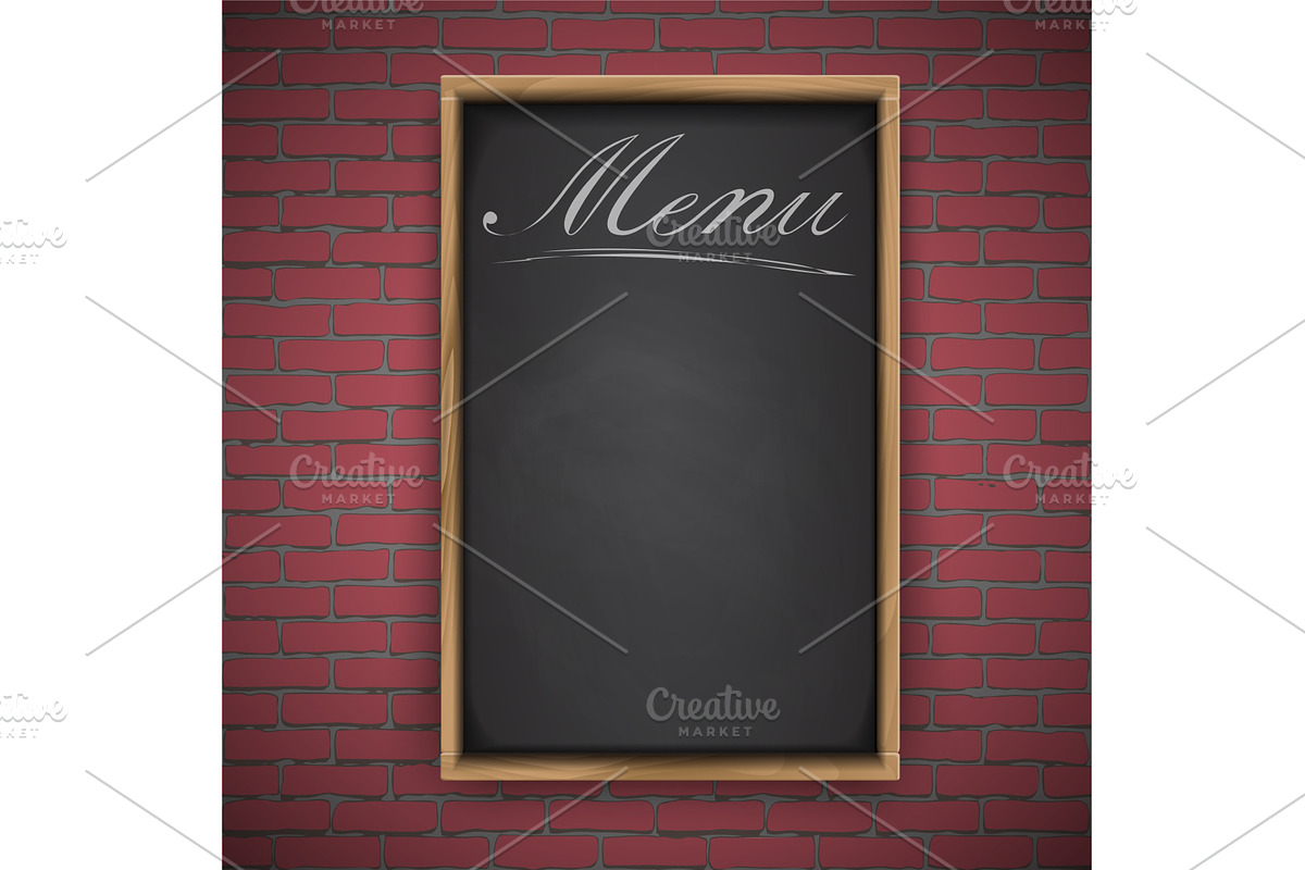 Menu chalkboard on white background, a Texture Illustration by piter.goskov
