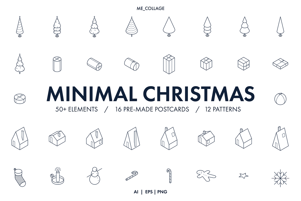 LIGHT MINIMAL CHRISTMAS, an Object Graphic by ME_COLLAGE (Photo 1 of 13)