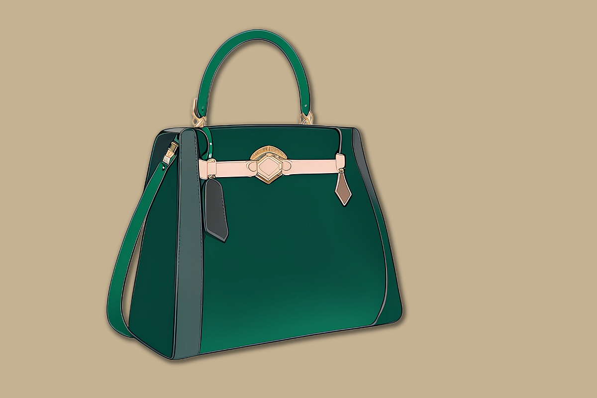Luxury Handbags Clipart Deep Green, an Object Illustration by Une Affaire de Filles (Photo 4 of 5)