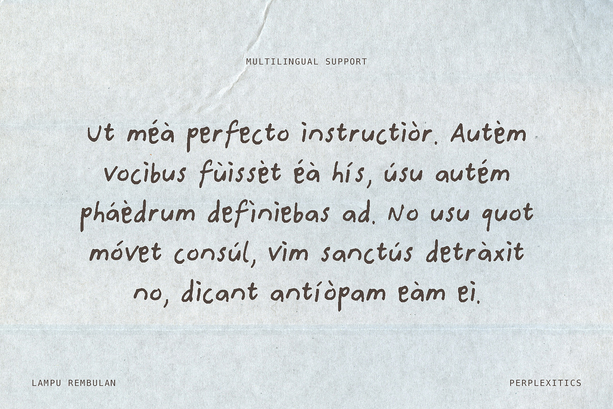 Lampu Rembulan Handwritten Font, a Handwritten Font by Perplexitics (Photo 2 of 10)