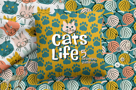 Cats Life Pattern Collection