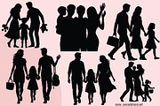Family Silhouette SVG Bundle, an Object Graphic by AIW SOLUTIONS (Thumbnail 4 of 4)