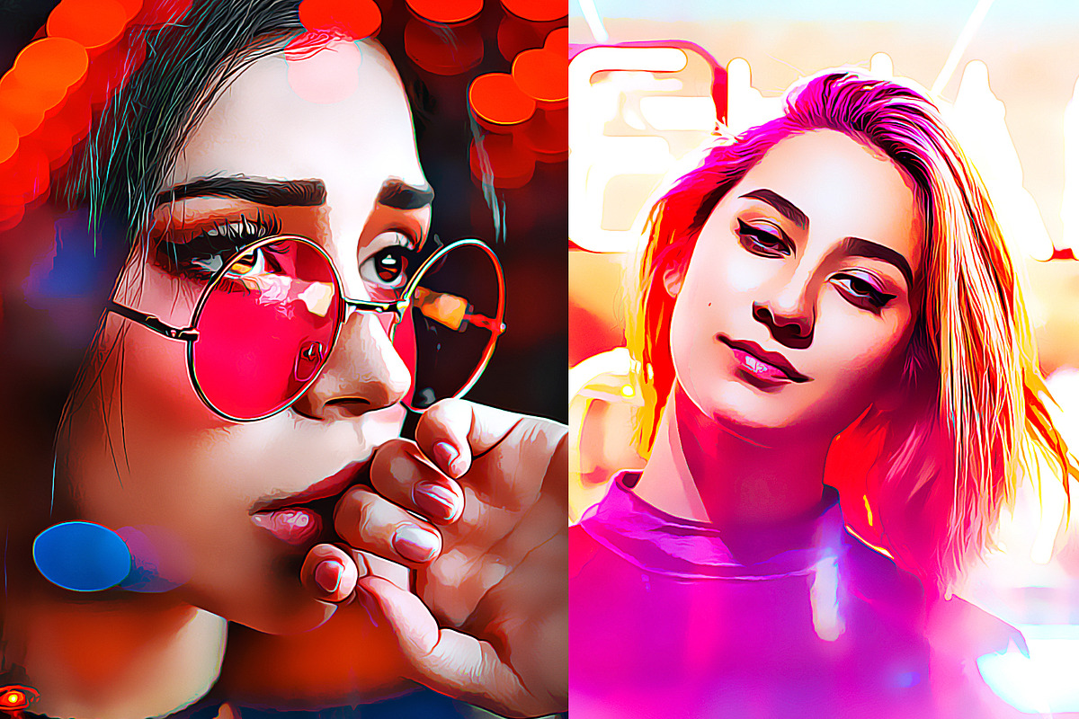 Vector Oil Painting, an Action Add-On by U_Design (Photo 6 of 8)