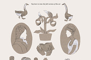 Pride & Prejudice: Cut-Out Paper Set, a Person Illustration by Volga_Store (Thumbnail 4 of 6)