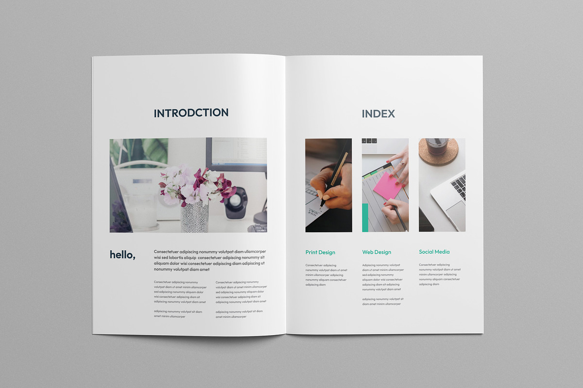 Graphic Design Portfolio, a Brochure Template by Pixelpick (Photo 2 of 8)