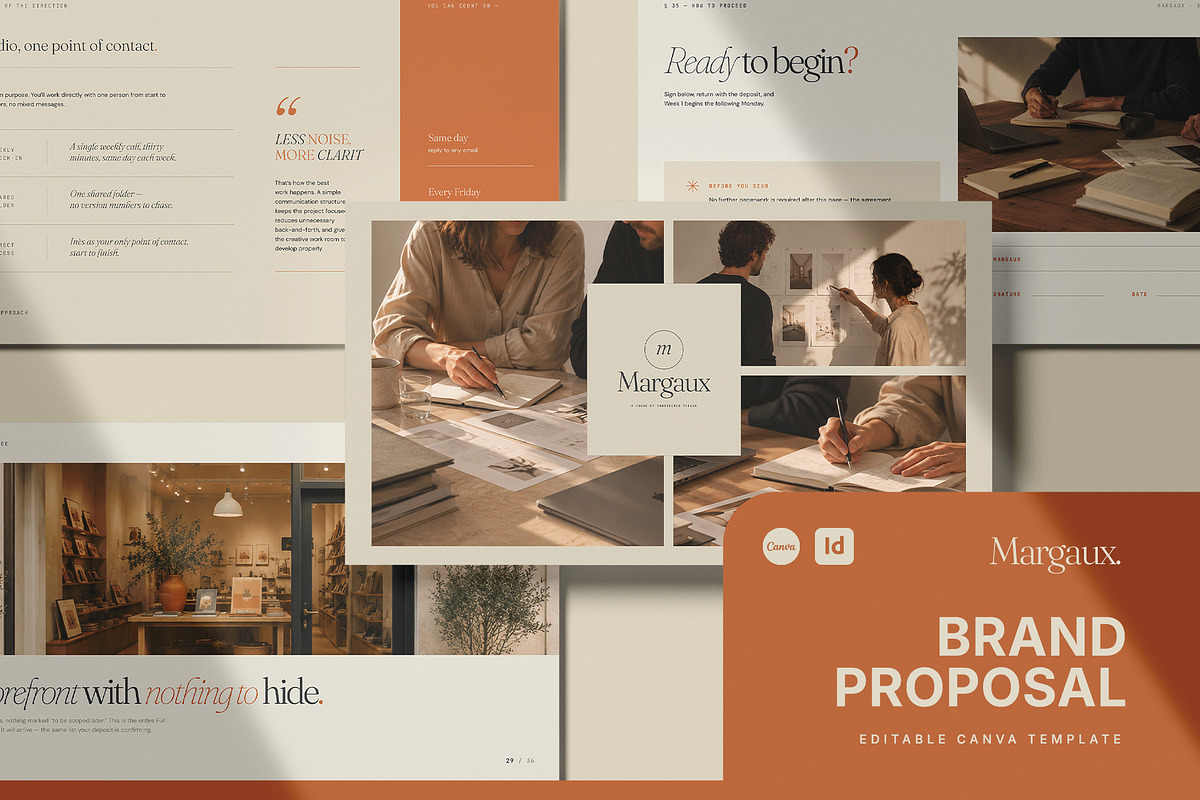 MARGAUX / Brand Proposal Template, a Presentation Template by Leleka.Store (Photo 1 of 16)