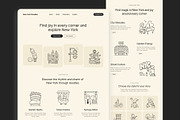 130 New York Doodles Bundle, an Outline Icon by Prosymbols (Thumbnail 6 of 10)