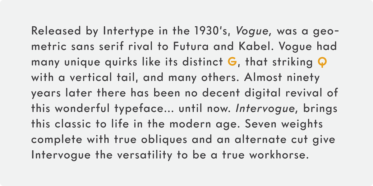 Intervogue Soft, a Sans Serif Font by Miller Type Foundry (Photo 4 of 14)