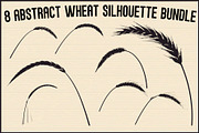 Wheat Clipart Vector Pack, an Illustration by jahid234 (Thumbnail 1 of 9)