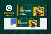 American Football Social Media Pack, a Social Media Template by Geelator Studio (Thumbnail 4 of 5)