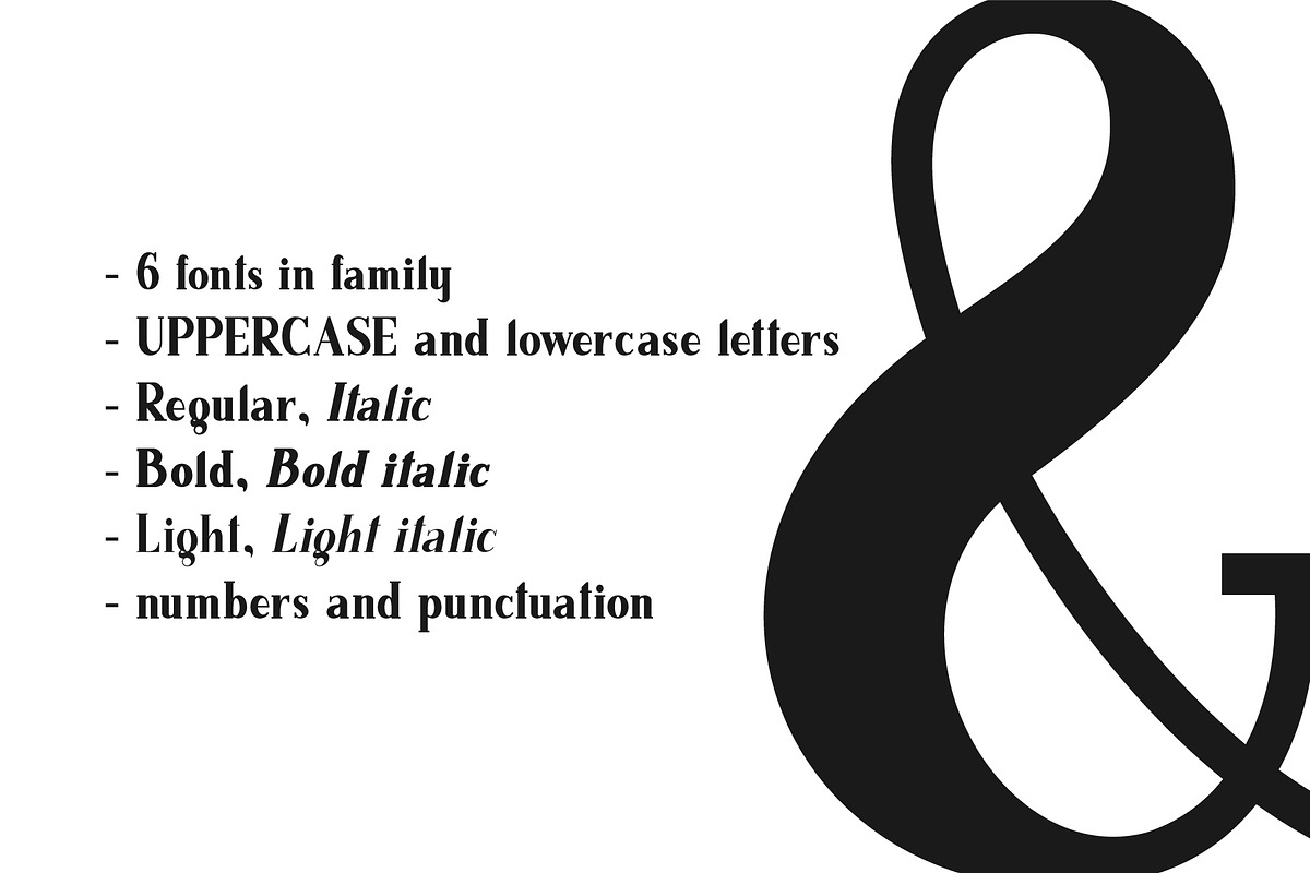 Manchester. Serif family preview 4