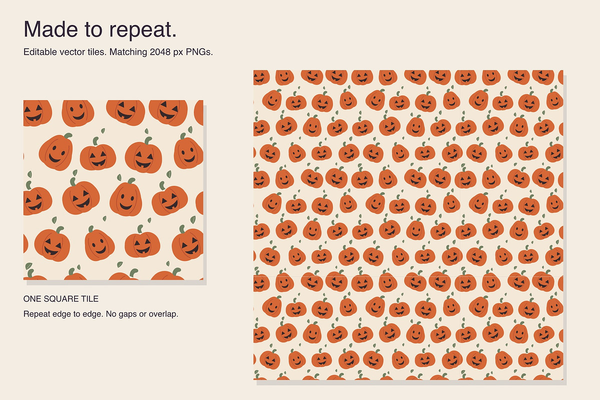 20 Halloween Seamless Patterns, a Pattern Graphic by Oday Noon (Photo 9 of 9)