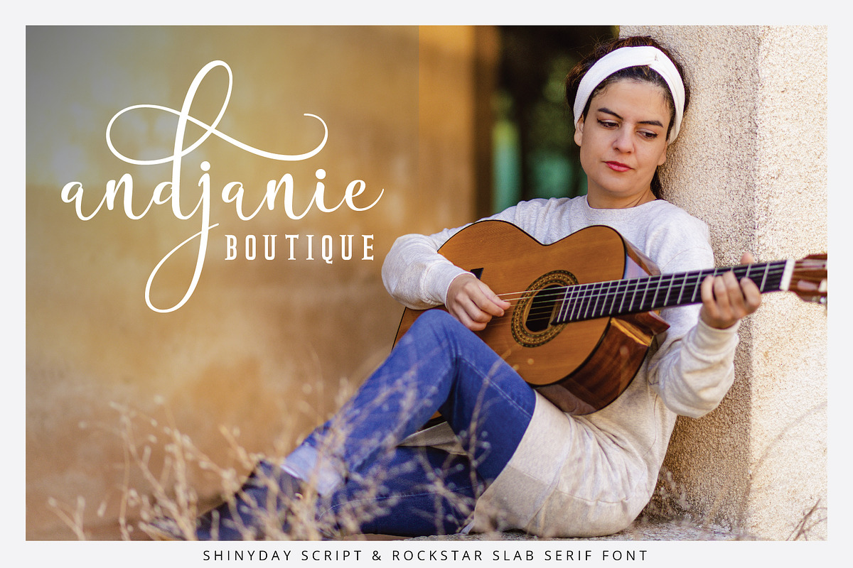 Shinyday & ROCKSTAR font duo, a Script Font by great19 (Photo 11 of 11)