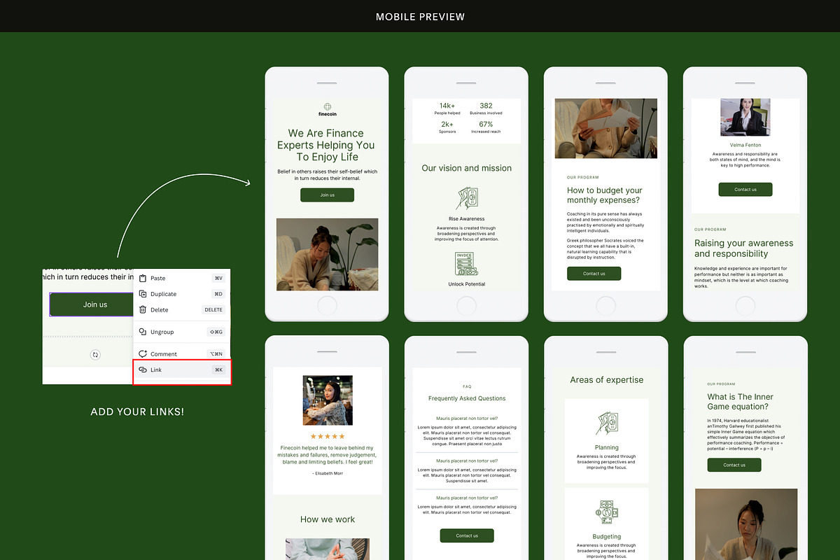 Finance Business Landing Template, a Landing Page Template by Studio K (Photo 3 of 7)