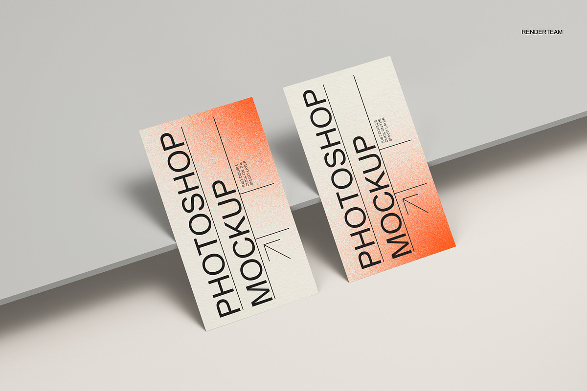 Business Card Mockup, a Product Mockup by Renderteam (Photo 3 of 6)