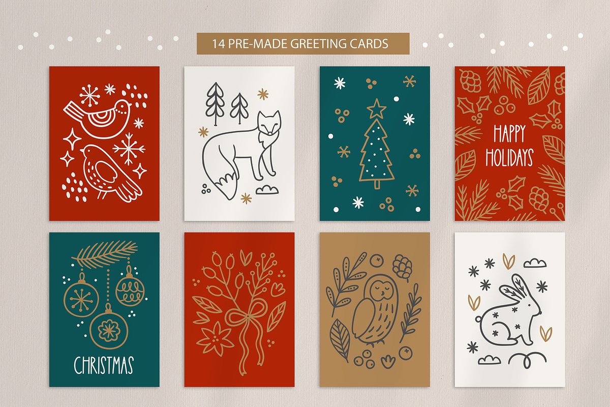 Winter Nature - Hand Drawn Kit, a Seasonal Illustration by miumiu (Photo 10 of 15)