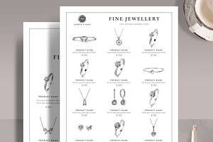 Minimalist Line Sheet Template FO001