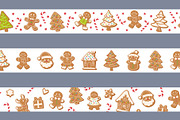 Christmas seamless borders, a Pattern Graphic by Barsuk's Shop (Thumbnail 2 of 2)