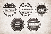 Vintage Circular Badges Vector Pack, an Object Graphic by Design Panoply (Thumbnail 1 of 5)