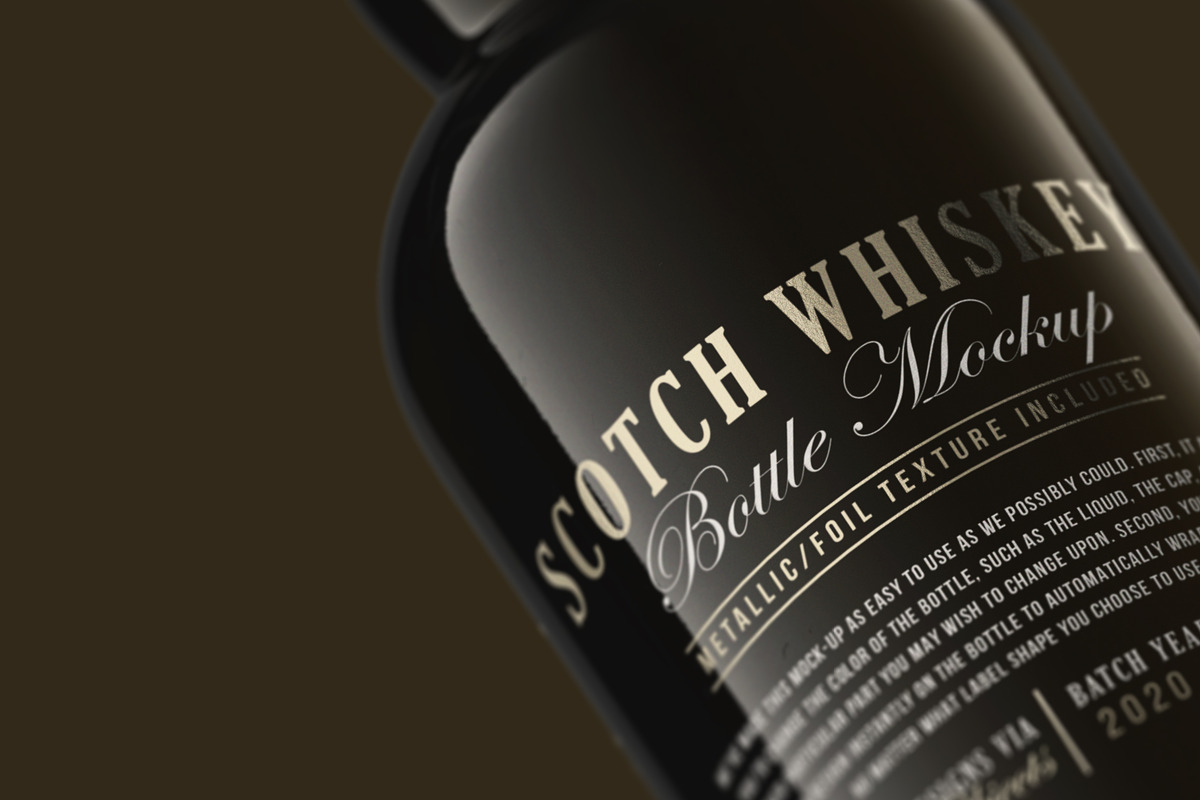 Scotch Whiskey Bottle Mockup, a Product Mockup by HexenDesigns (Photo 14 of 14)