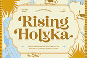 Rising Holyka Retro Modern Serif, a Serif Font by timelesstype.co (Thumbnail 1 of 20)
