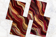 Glitter Gold Ruby Red Agate Papers, a Background Graphic by V Design Creator (Thumbnail 10 of 12)