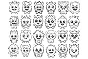 Cartoon Monsters Set 1 Procreate, a Brush Add-On by Disasterology Ink (Thumbnail 6 of 10)