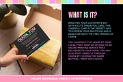 Pastel Neon Thank You Card, a Card Template by SunshineStudioBoutique (Thumbnail 2 of 10)