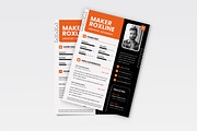 Creative Business Resume CV, a Resume Template by iDoodle Studio (Thumbnail 3 of 4)