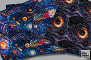 Celestial Galaxy Paper Quilling Sky, a Pattern Graphic by Fine Purple Elephant (Thumbnail 4 of 5)
