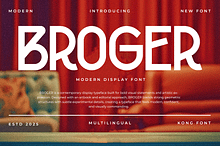 Broger - Modern Display Font