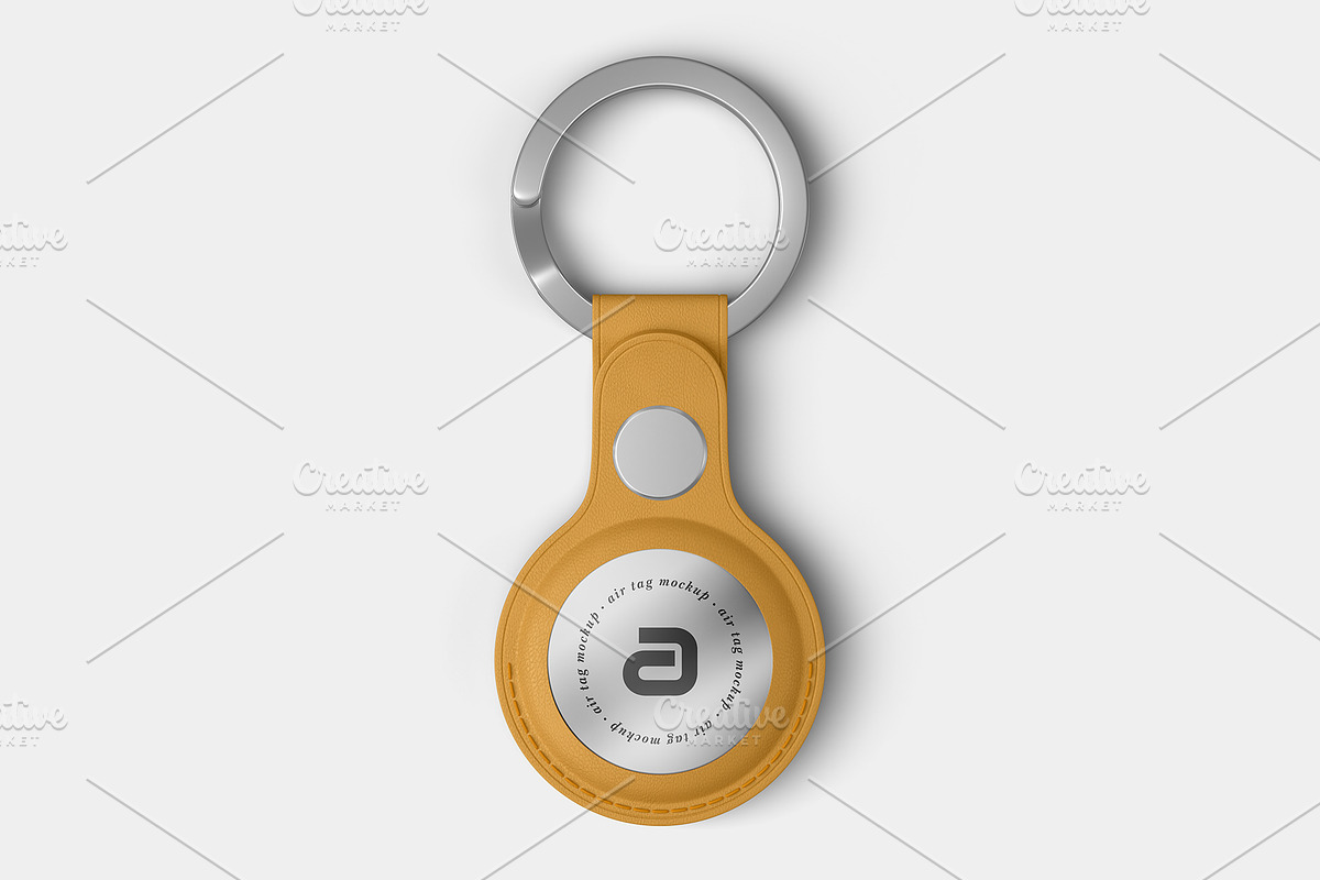 AirTag Keychain Mockup Set, a Wearable Device Mockup by ForgeDesign (Photo 4 of 7)