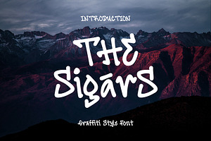The Sigars - Graffiti Font, a Serif Font by ENATIVE