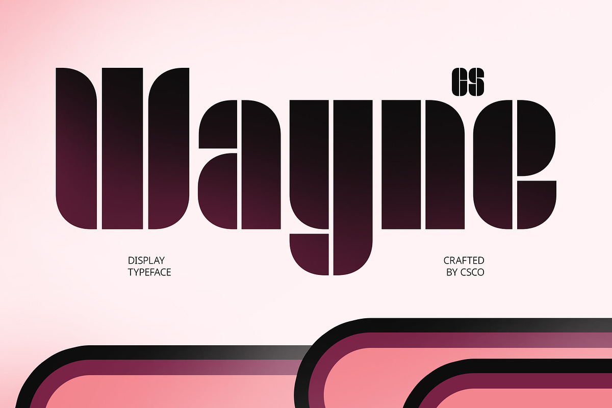 CS Wayne – Stencil Font, a Sans Serif Font by Craft Supply Co. (Photo 1 of 8)