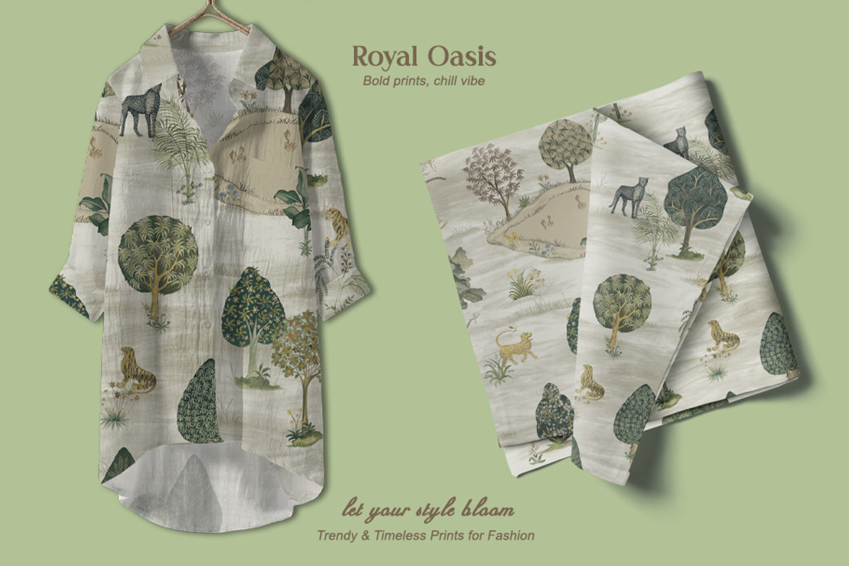 Royal Oasis Prints & Patterns, a Pattern Graphic by GND ART STUDIO (Photo 5 of 8)