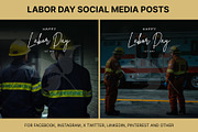 61 Labor day social media posts set, a Social Media Template by Walldecorated (Thumbnail 9 of 29)