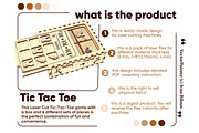Tic Tac Toe - Laser Cut File, an Object Graphic by VectorPainter (Thumbnail 12 of 18)