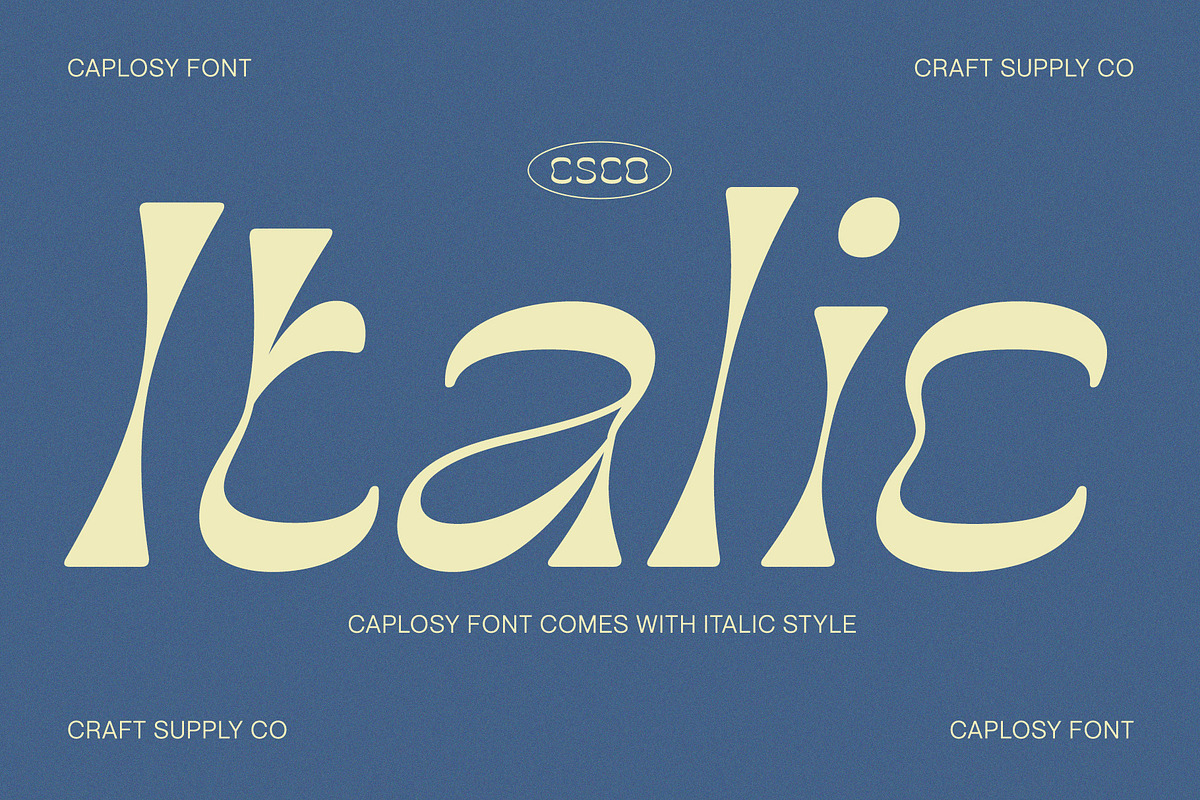 Caplosy - Trippy Font, a Serif Font by Craft Supply Co. (Photo 6 of 8)
