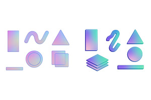 Colorful abstract geometric shapes, an Illustration by ZinetroN