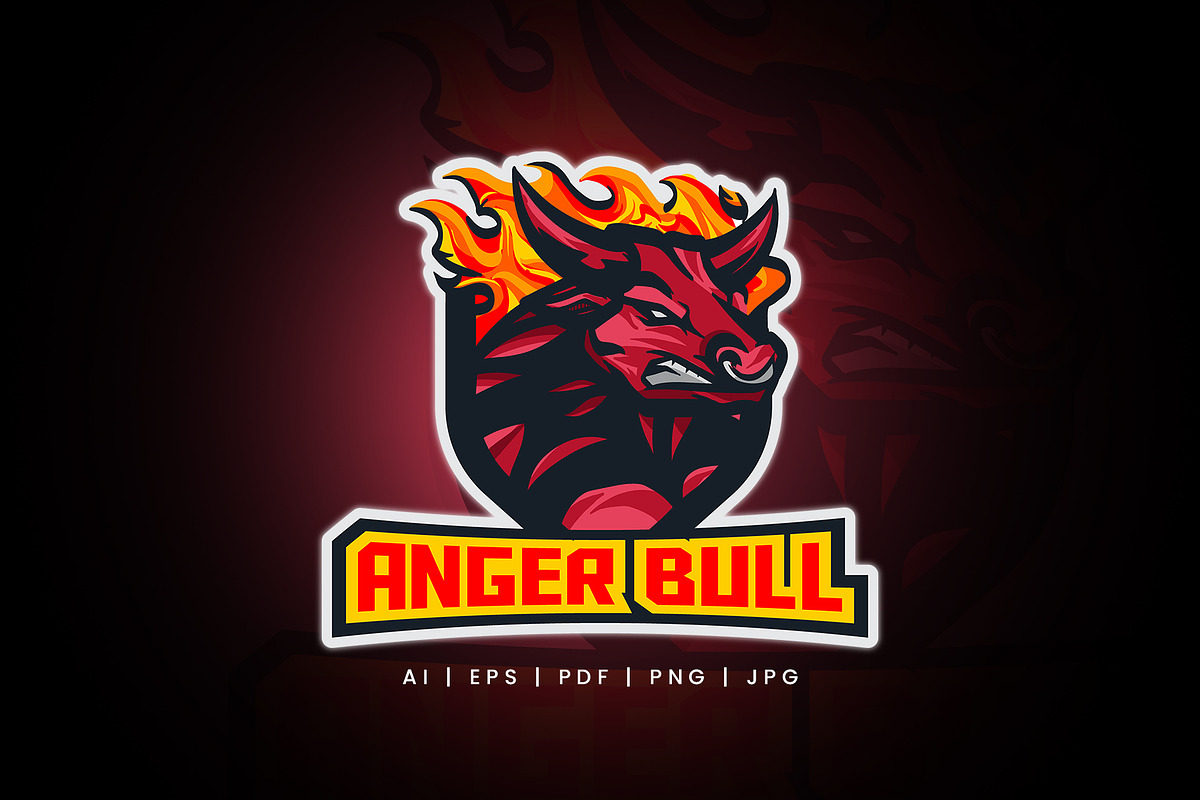 Anger Bull - LOGO, a Branding & Logo Template by Thirtypath Studio