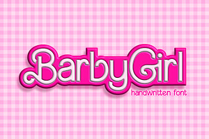 BarbyGirl Cute Handwritten Font, a Sans Serif Font by The Creative Bix