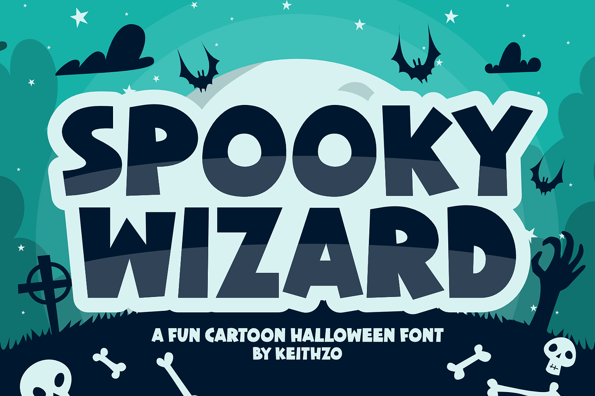 Spooky Wizard - Halloween Font, a Handwritten Font by Keithzo (Photo 1 of 7)