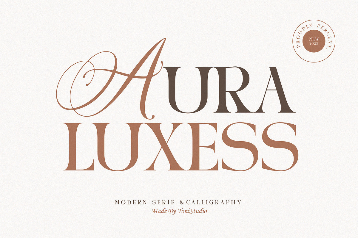 AURA LUXESS, a Serif Font by ToniStudio (Photo 1 of 10)