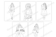 Coloring Book Autumn, a Person Illustration by GlamArtZhanna (Thumbnail 2 of 4)