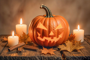 Halloween jack-o'-lantern, a Photo by rarrarorro